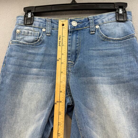 7 for All Mankind Jeans Girls 14 Light Blue Josefina Skinny Boyfriend Preppy - Picture 13 of 15